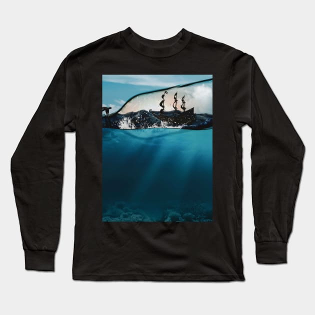 Capsule Voyage Art Print Long Sleeve T-Shirt by Honeynandal